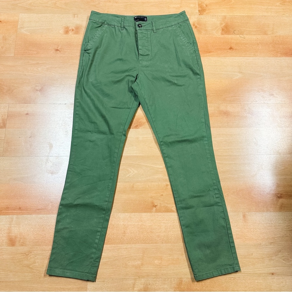 ASOS Design Army/Olive Green Skinny Pants Womens Size 32 x 30 - Picture 2 of 7